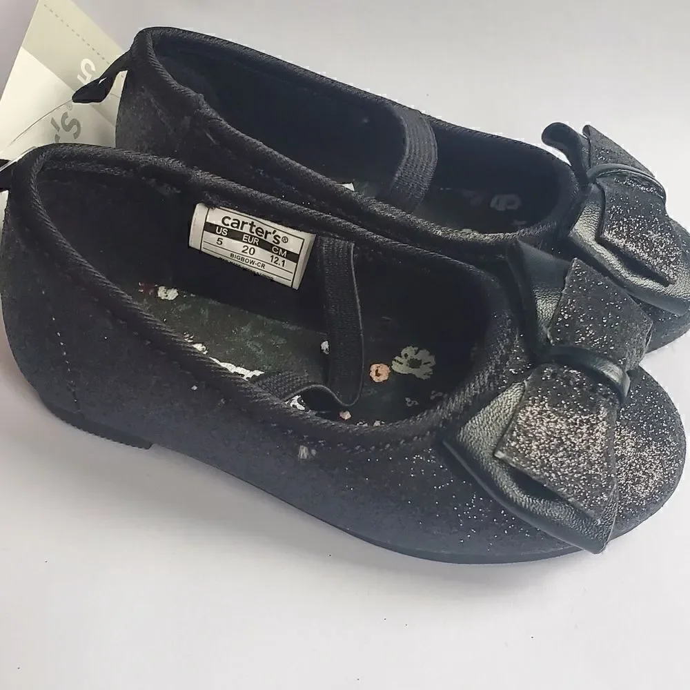 Carters toddler girls size 5 glitter dress shoes